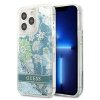 Guess GUHCP13XLFLSN iPhone 13 Pro Max 6,7 zielony/green hardcase Flower Liquid Glitter